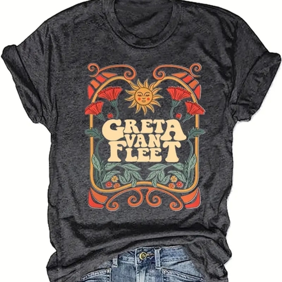 Tops - Greta Van Fleet Band T Shirt